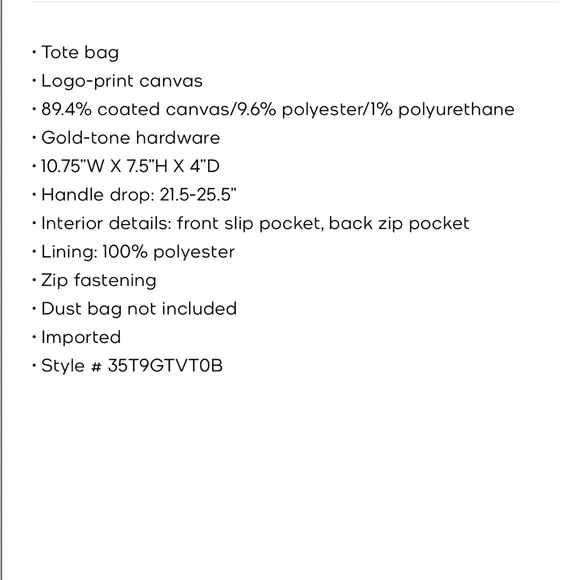 Michael Kors Jet Set Extra Small. - Picture 6 of 6